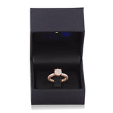 14K Rose Gold Cluster Diamond Ring
