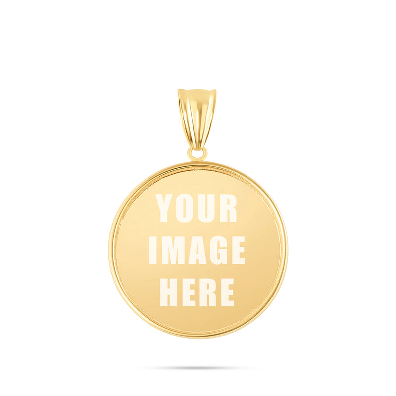 14K Gold Medium Picture Pendant
