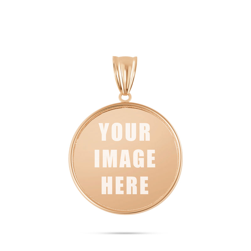 14K Gold Medium Picture Pendant