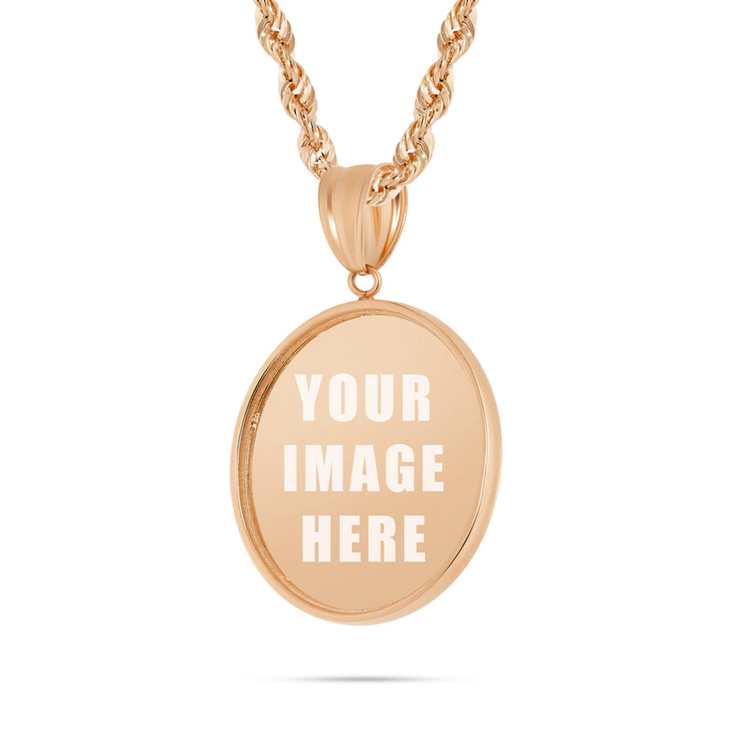 14K Gold Medium Picture Pendant