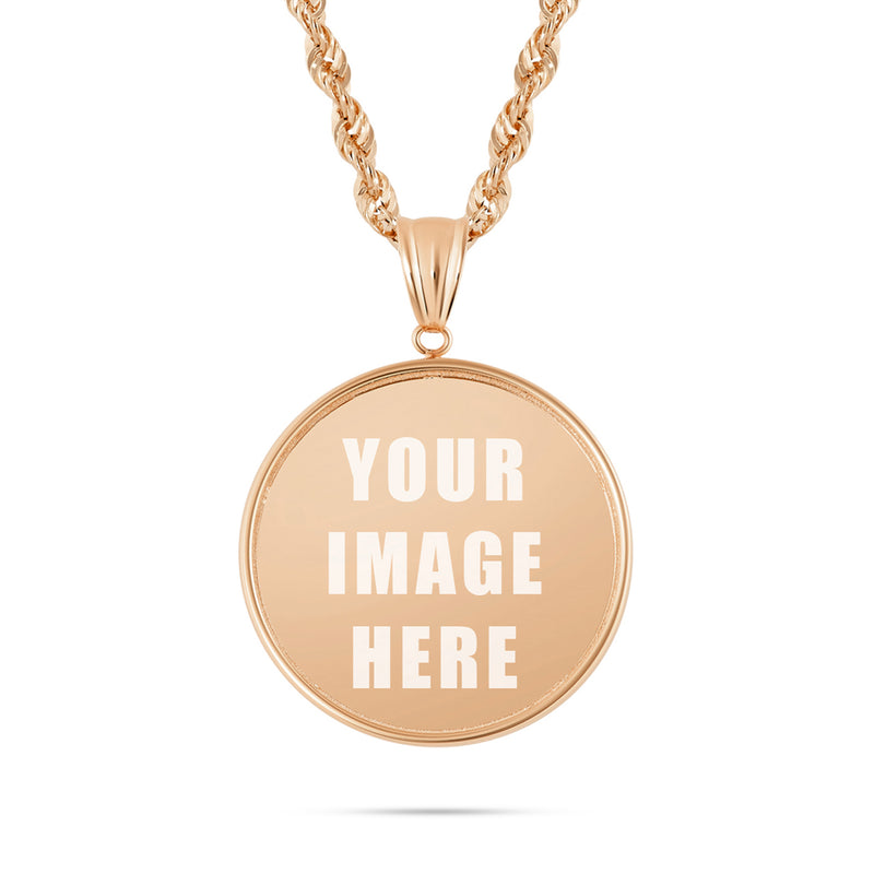 14K Gold Medium Picture Pendant