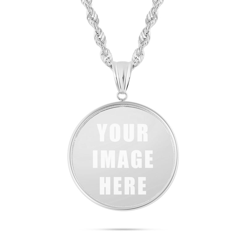 14K Gold Medium Picture Pendant