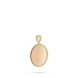 14K Gold Small Flat Picture Pendant