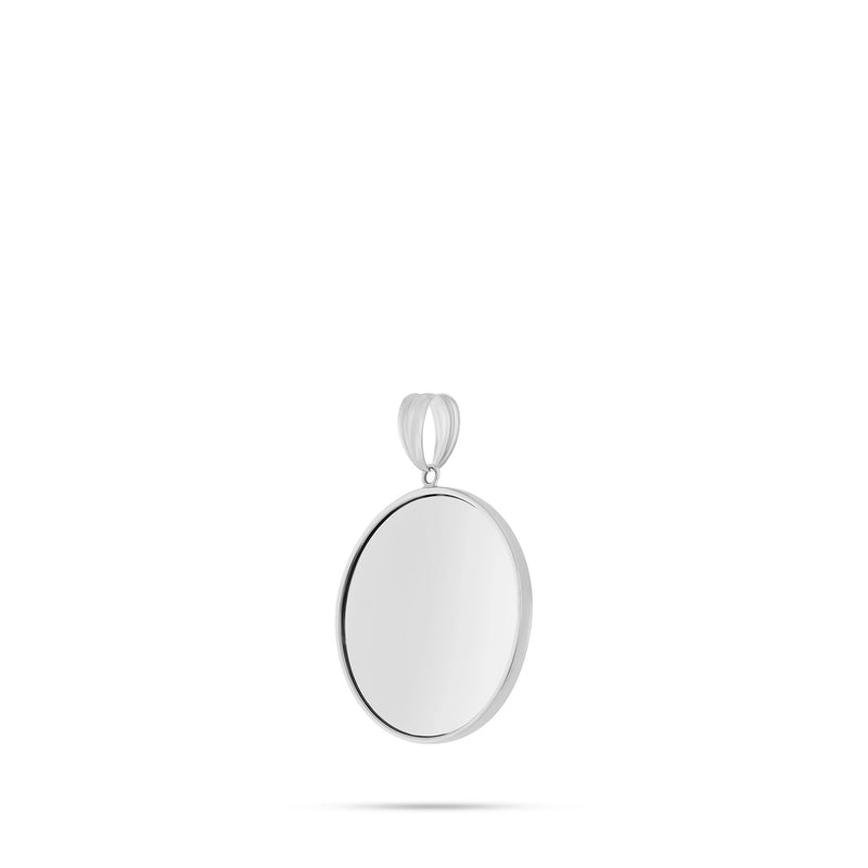 14K Gold Small Flat Picture Pendant