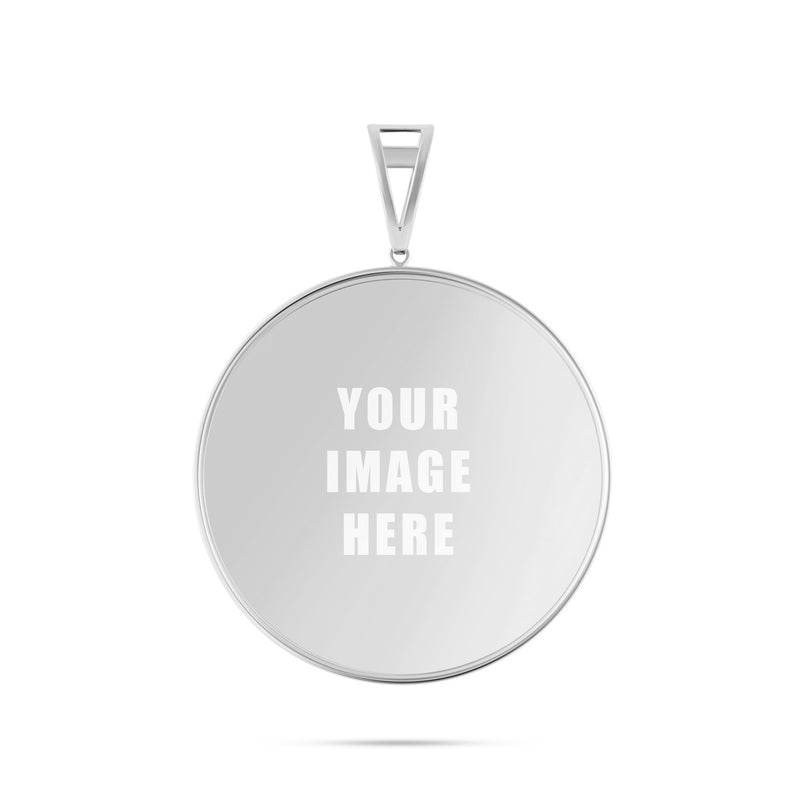 14K Gold Large Picture Pendant