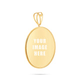 14K Gold Large Picture Pendant