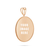 14K Gold Large Picture Pendant