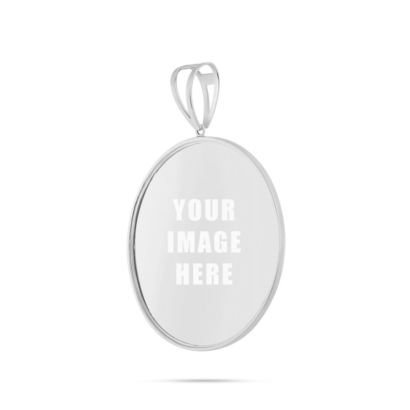 14K Gold Large Picture Pendant