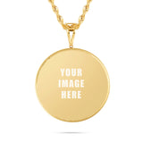 14K Gold Large Picture Pendant