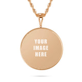 14K Gold Large Picture Pendant