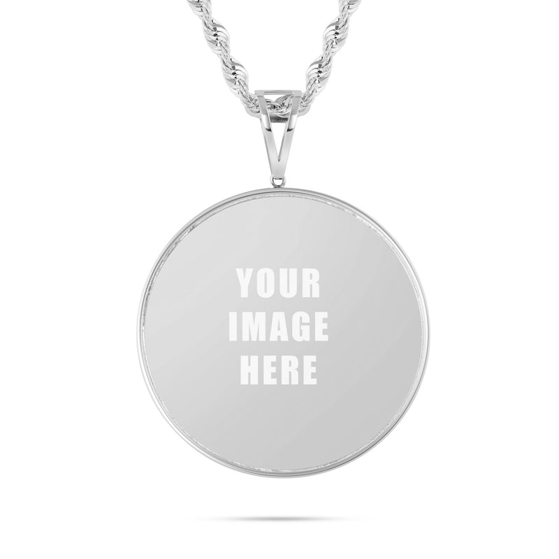 14K Gold Large Picture Pendant