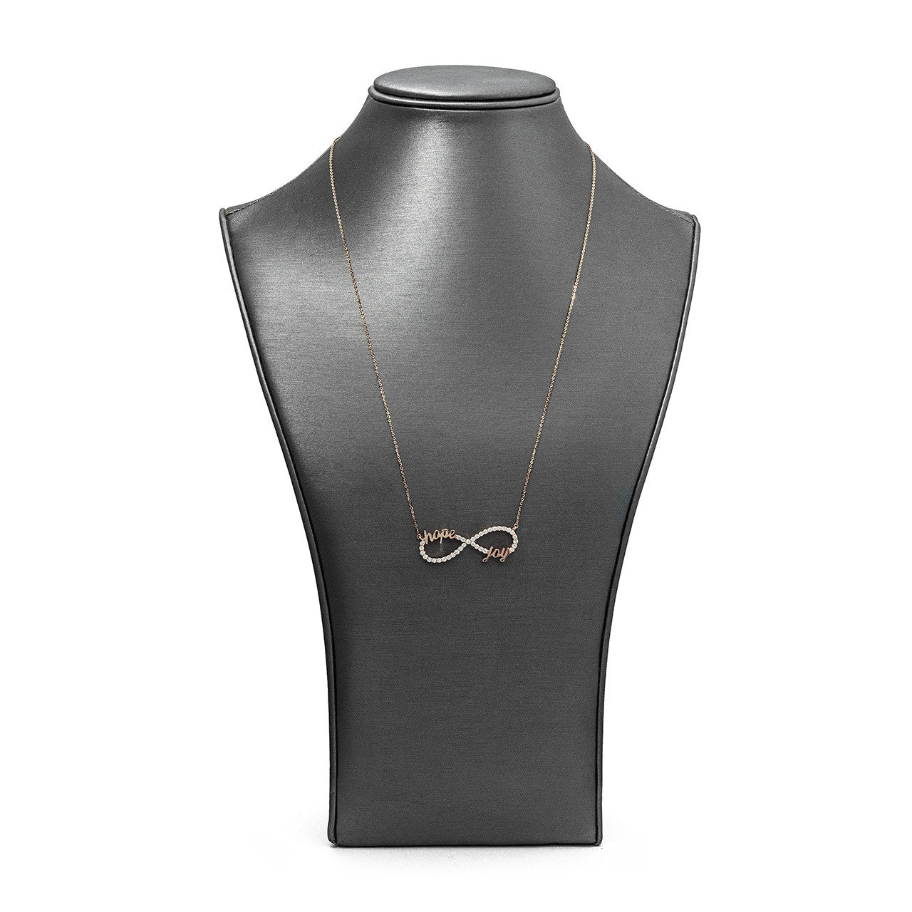 Customizable Hope & Joy Infinity Pendant