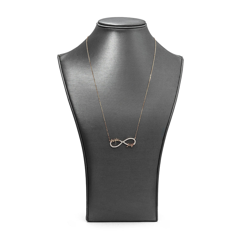 Customizable Hope & Joy Infinity Pendant