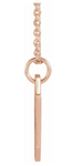 14k Gold Engravable Dog Tag Pendant