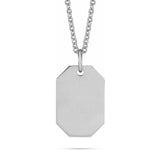 10k Gold Engravable Dog Tag Pendant
