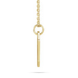 10k Gold Engravable Dog Tag Pendant