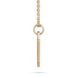 10k Gold Engravable Dog Tag Pendant