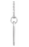 14k Gold Engravable Dog Tag Pendant
