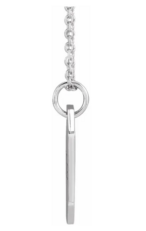 14k Gold Engravable Dog Tag Pendant