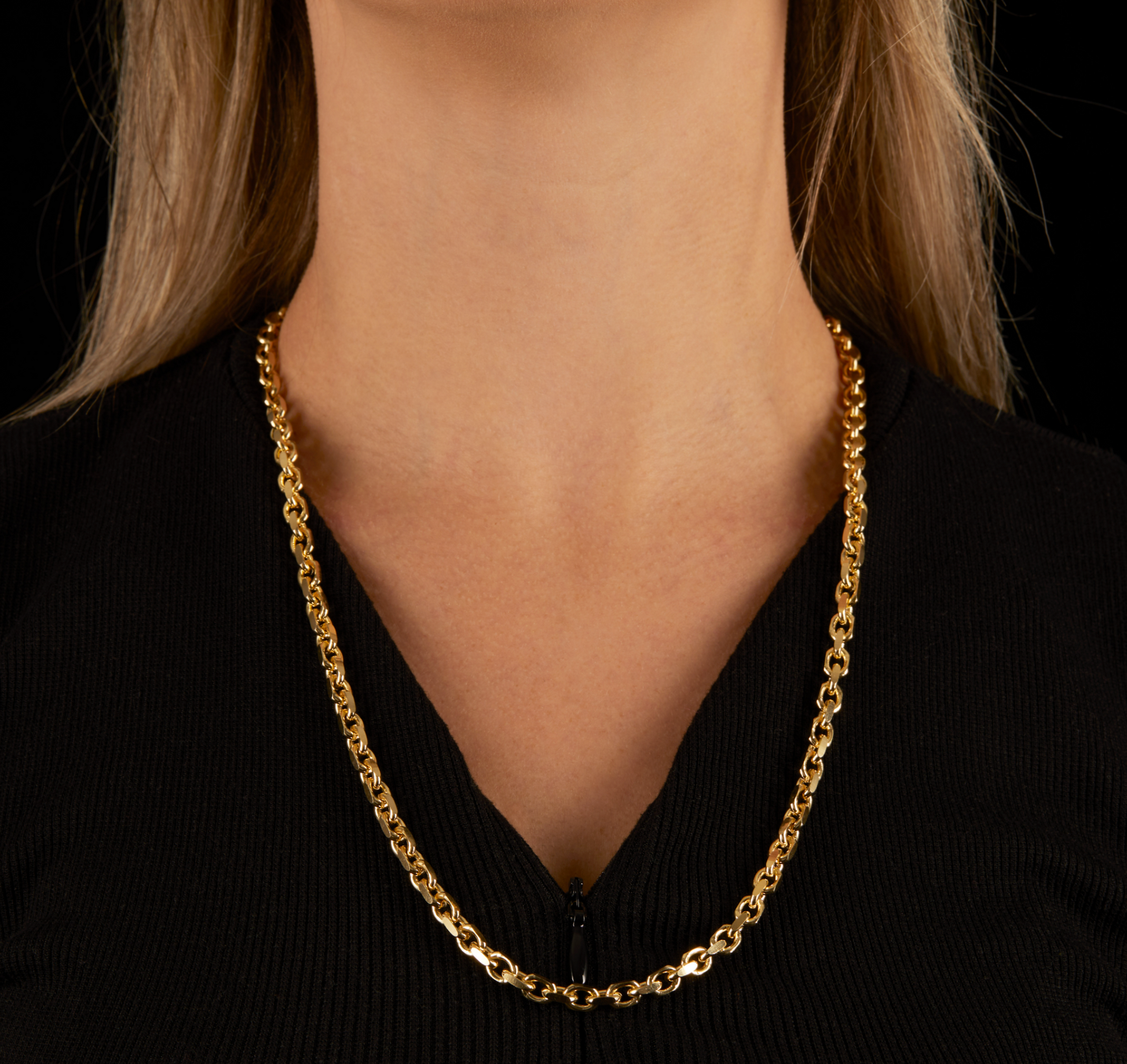 14K Yellow Gold Solid Rope Chain 10MM, GA