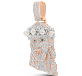 Diamond Thorn Crown Jesus Pendant