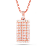 14k Rose Gold Diamond Pendant 2.45ct