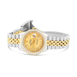 Men's Diamond Watch Rolex DateJust 36mm Two-Tone; Champagne Dial