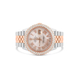Two-Tone Rolex DateJust 36 mm with Mother Of Pearl Dial & Two-Row Diamond Bezel