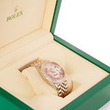 Two-Tone Rolex DateJust 36 mm with Mother Of Pearl Dial & Two-Row Diamond Bezel