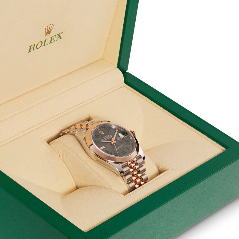 Rolex DateJust Two-Tone Jubilee Gray Dial 41 mm Wimbeldon