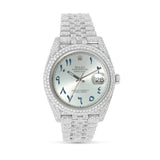 Full Diamond 41 mm Rolex DeteJust Jubilee