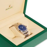 Oyster Perpetual 39 mm Blue Dial Domed Bezel Men's Watch