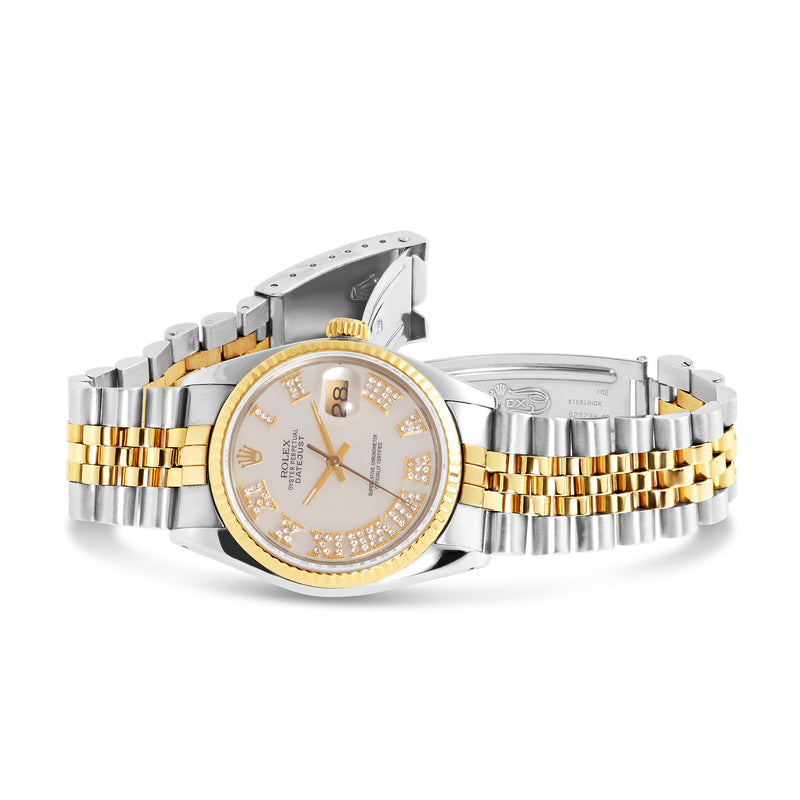 Two-Tone Rolex DateJust 36 mm Mother of Pearl