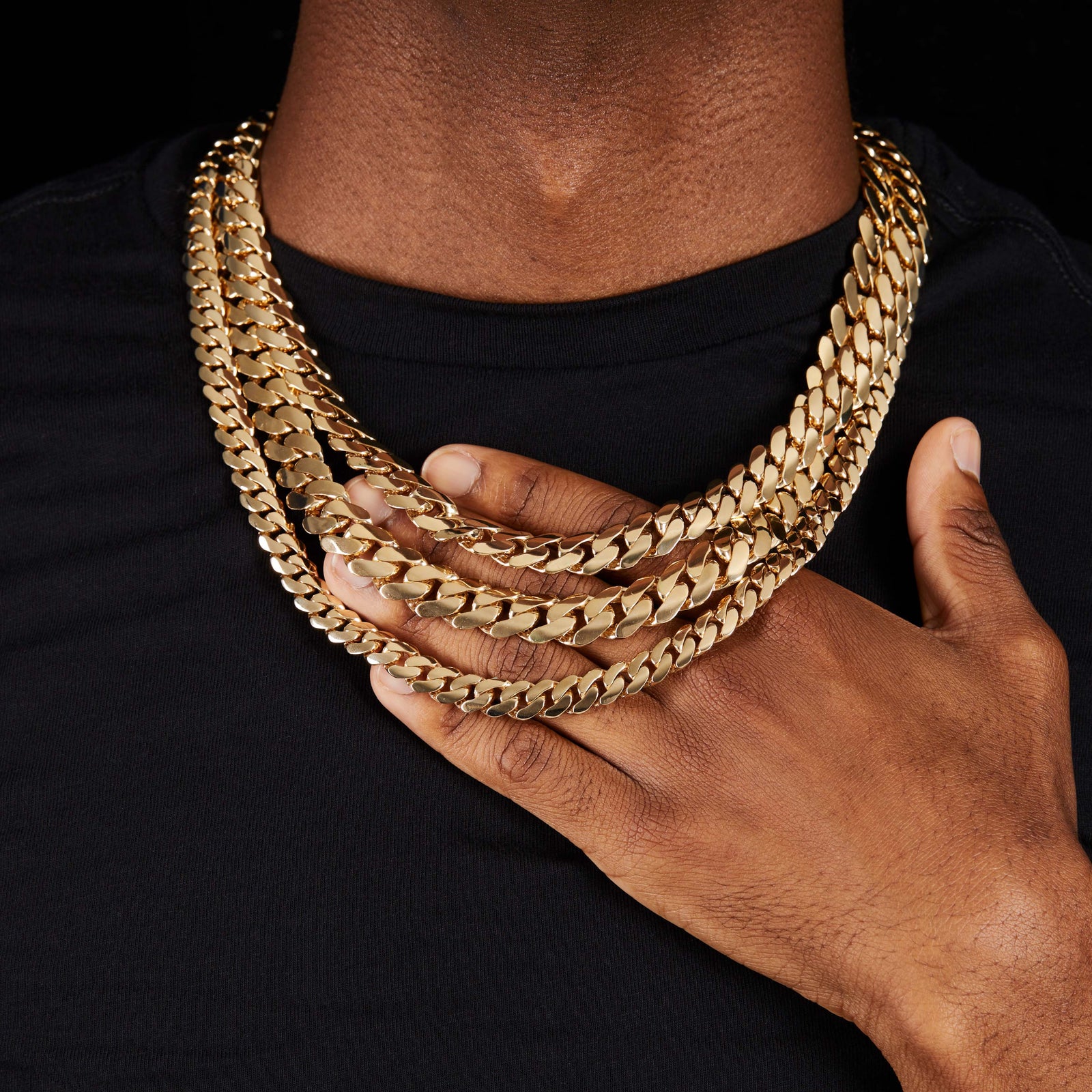 14k Cuban Chain 47センチ allsizehollowchainslifestyle_1