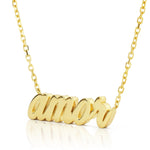 14K Yellow Gold Amor Spanish Love Pendant