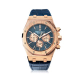 Audemars Piguet Royal Oak Chronograph 41mm 18K Rose Gold Leather Strap
