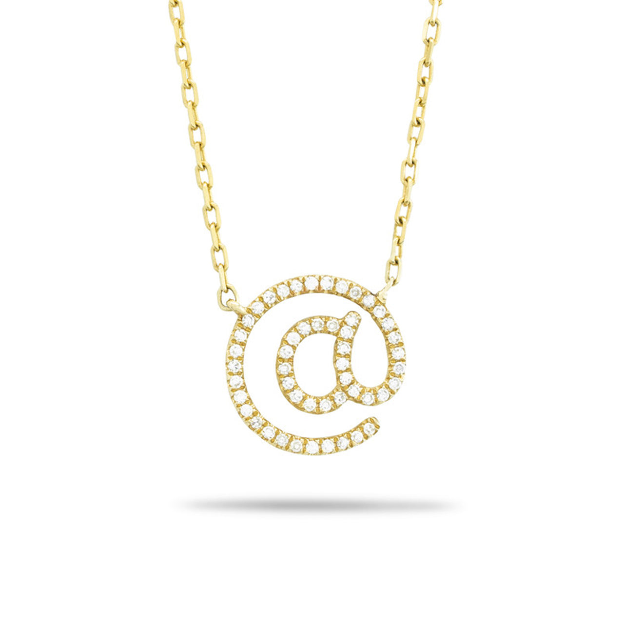 @ Symbol Necklace 14k Yellow Gold 0.35ct Diamond