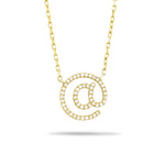 @ Symbol Necklace 14k Yellow Gold 0.35ct Diamond