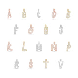 10K Gold 0.81ct Baguette Diamond Initial Pendant