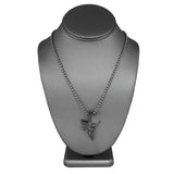 10k Black Gold 1.70ct Angel Pendant