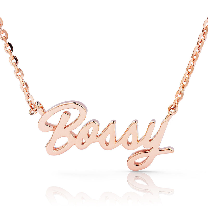 10k Gold Bossy Statement Necklace