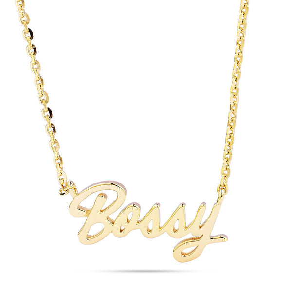 10k Gold Bossy Statement Necklace