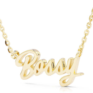 10k Gold Bossy Statement Necklace