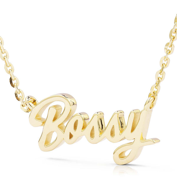 10k Gold Bossy Statement Necklace