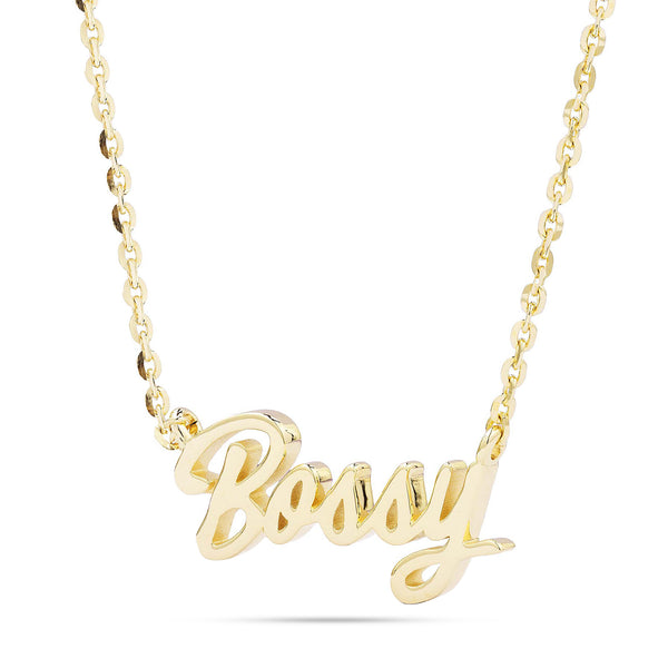 10k Gold Bossy Statement Necklace