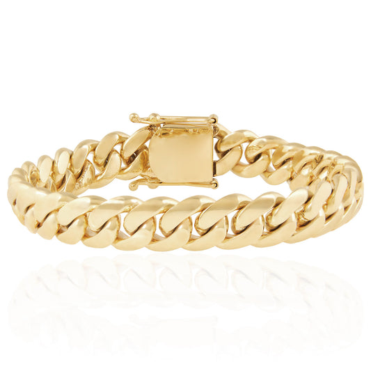 14K Yellow Gold Cuban Link Bracelet