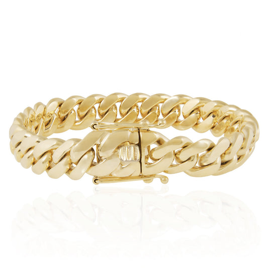 14K Yellow Gold Cuban Link Bracelet