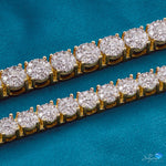 14k Yellow Gold 22.32ct Diamond Tennis Bracelet