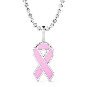 14K Customizable Gold and Enamel Cancer Awareness Ribbon