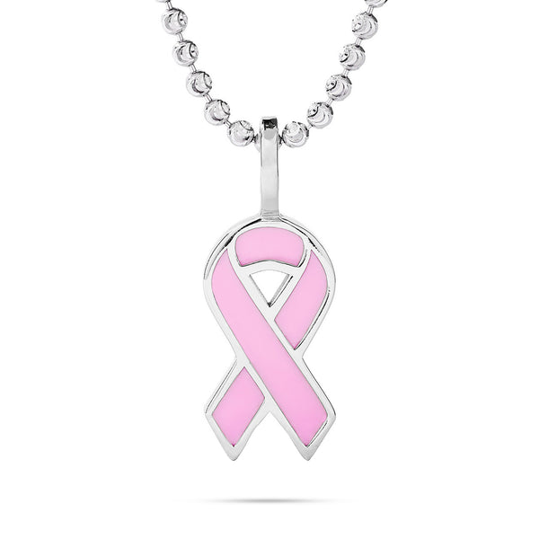 14K Customizable Gold and Enamel Cancer Awareness Ribbon